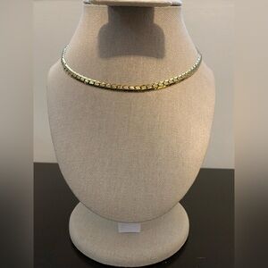 Vintage Napier Goldtone Herringbone Necklace